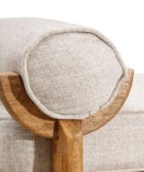 Sofá deco natural-marrón 147 x 66 x 62 cm