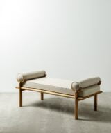 Sofá deco natural-marrón 147 x 66 x 62 cm