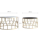 Mesa de centro j/2 vazia