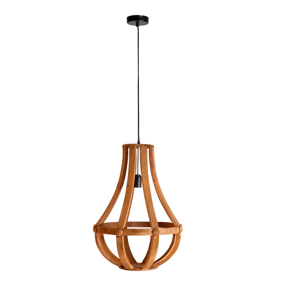 Lámpara de techo Madera de abeto Colonial 41x41x56