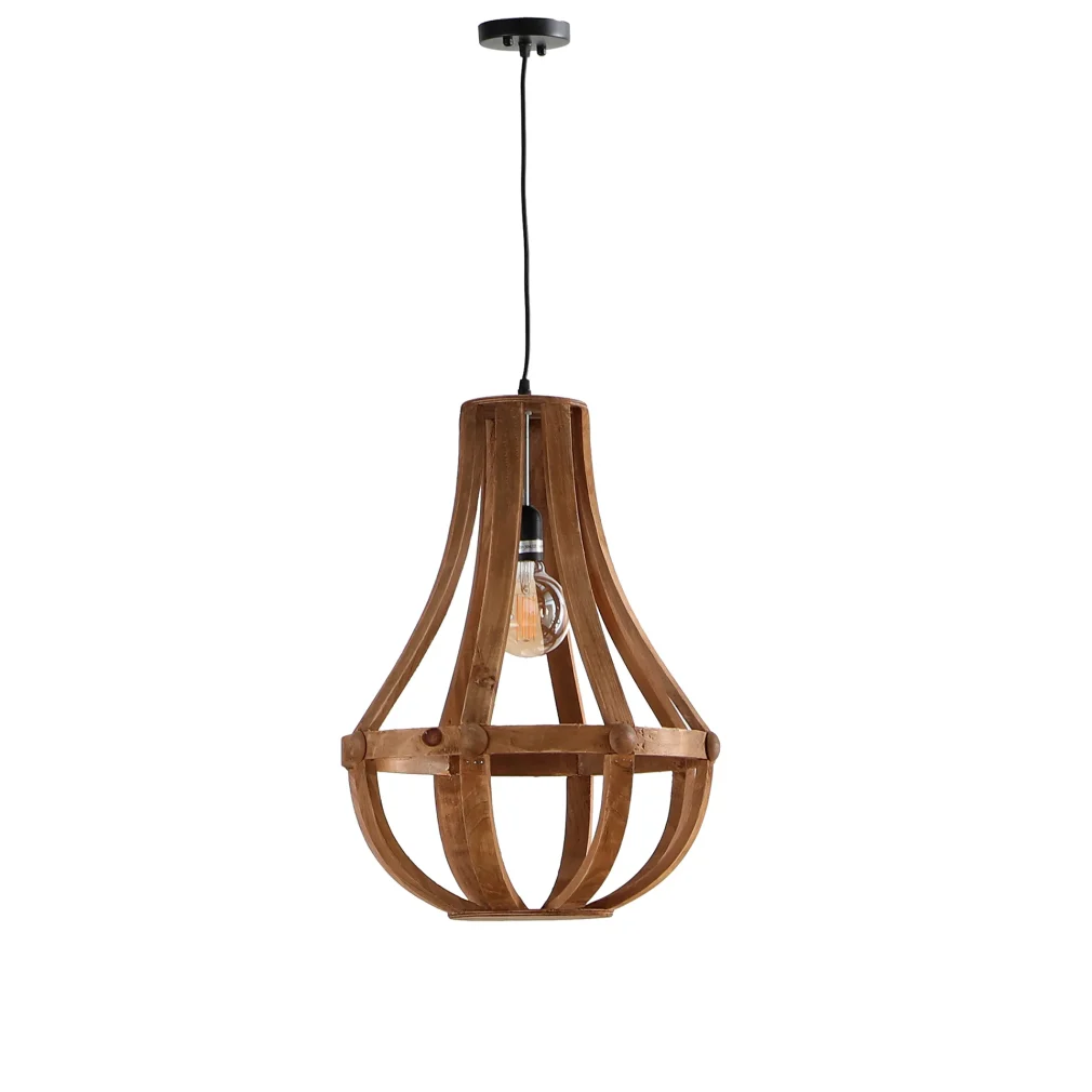 Lámpara de techo Madera de abeto Colonial 41x41x56