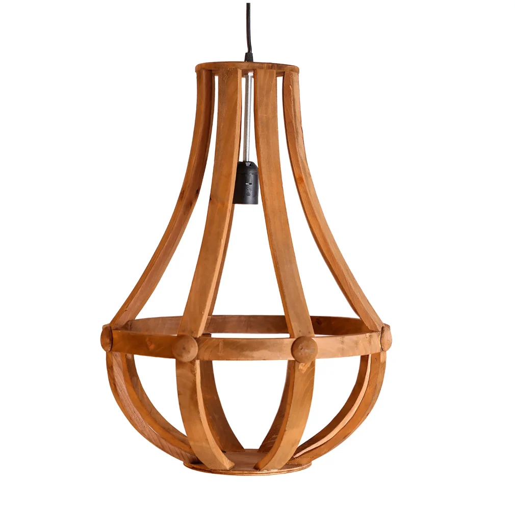 Lámpara de techo Madera de abeto Colonial 41x41x56