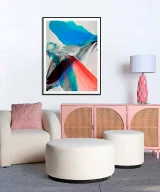Reposapiés bats Algodón bouclé Nórdico 55x55x44