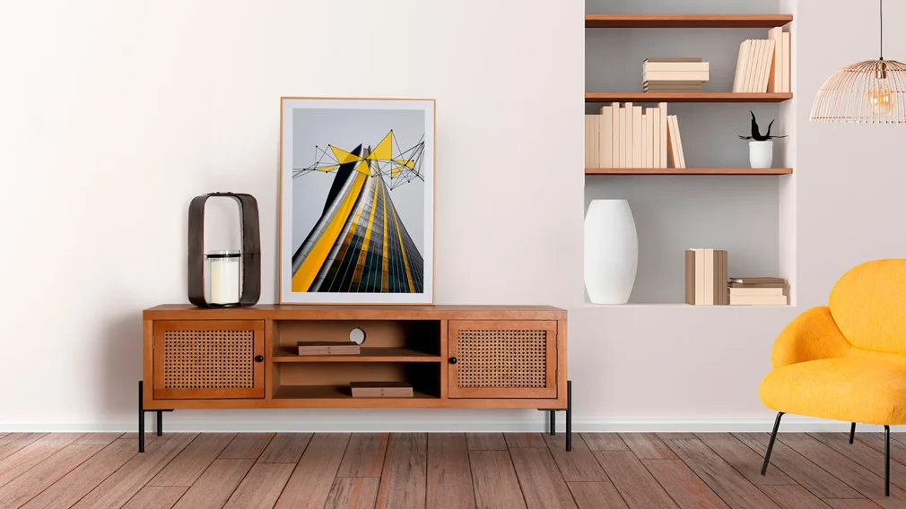 Lámpara de techo Ratán Contemporáneo 56x56x27