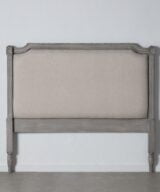 Cabecero gris madera / tejido 162 x 7 x 144 cm