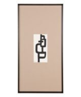 Pack de 3 Cuadro pintura 3/m negro-crema 63 x 4 x 122 cm