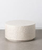 Mesa centro beige nácar-mdf decoración 80 x 80 x 43 cm