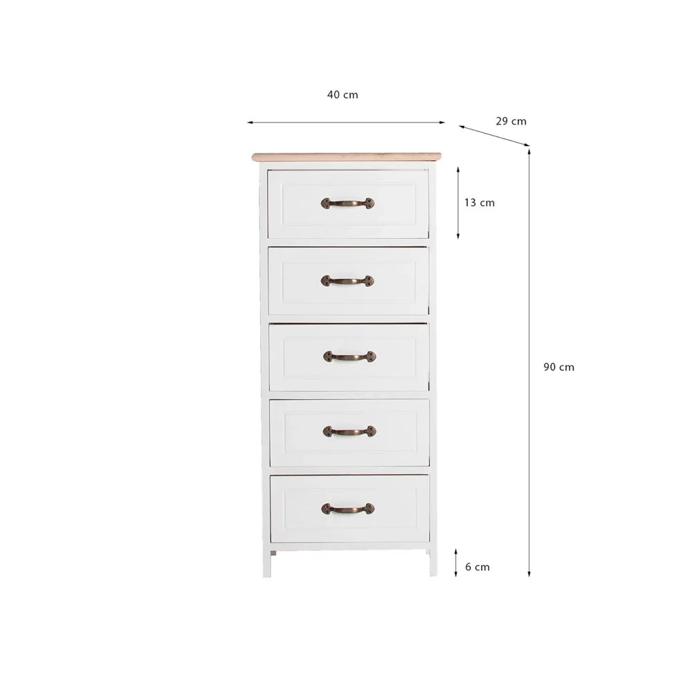 Sinfonier olmen Madera de pino Provenzal 40x29x90