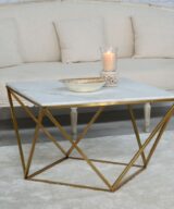 Mesa centro mármol 76 x 76 x 48 cm